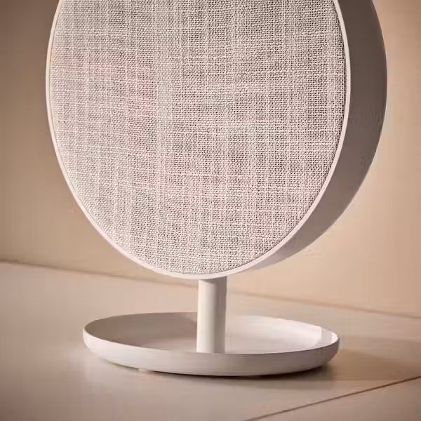 SOLSKYDD СОЛСКЮДД Портативный динамик bluetooth - белый 19 см - схема-чертеж с размерами