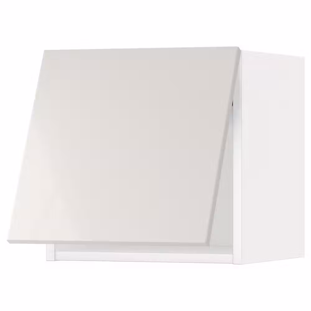 METOD Горизонтальный навесной шкаф - белый/Ringhult светло-серый 40x40 см - фото 1