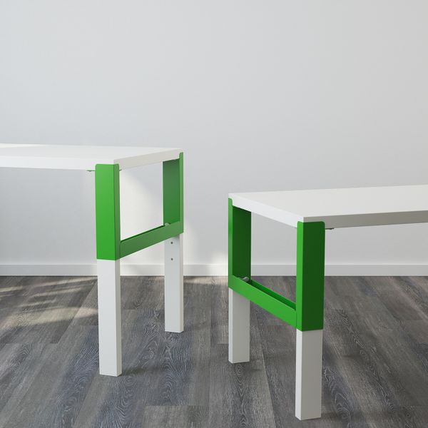 Письменный стол, белый/зеленый 96x58 см IKEA PÅHL ПОЛЬ 792.784.10 - фото 5