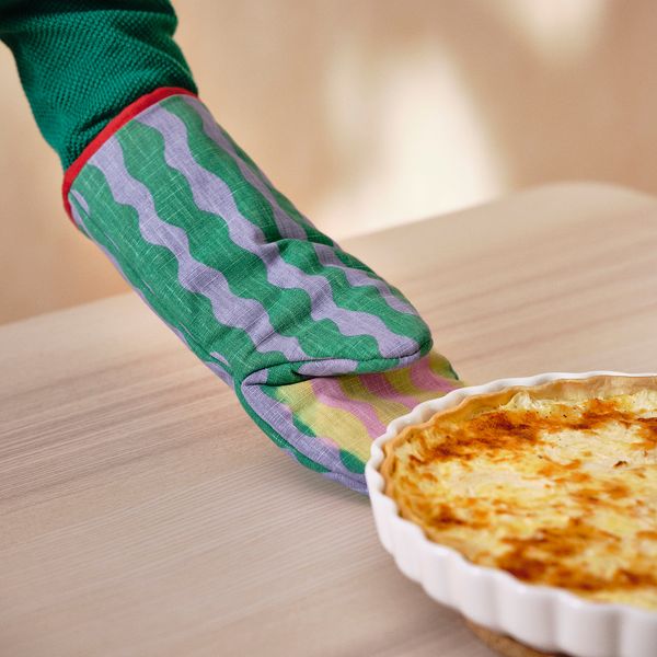 Варежка-прихватка, зеленый, сиреневый IKEA TABBERAS 205.518.16 - фото 3