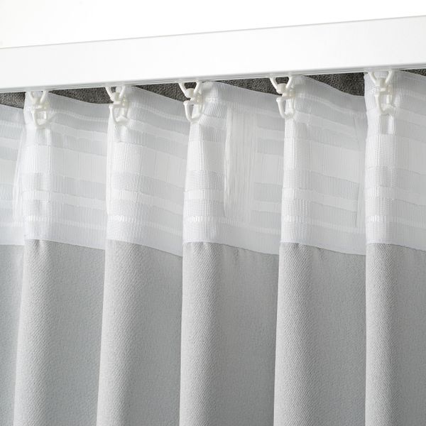 Затемняющие гардины, 2 шт., серый 145x300 см IKEA INGIMUNDA ИНГИМУНДА 904.803.97 - фото 6