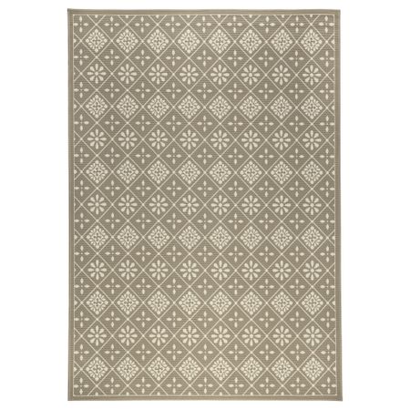 Ковер, короткий ворс СНЭККЕРСТЕН, бежевый (160x230 см)