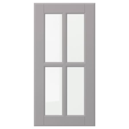 Стеклянная дверь, серый, 30x60 см IKEA BODBYN БУДБИН 504.850.33