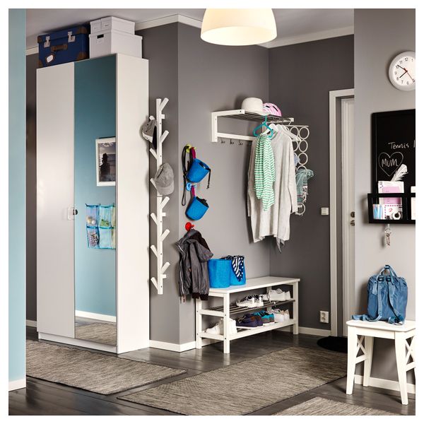 Гардероб ПАКС, белый, Танем Викедаль (100x38x236 см) - схема-чертеж с размерами