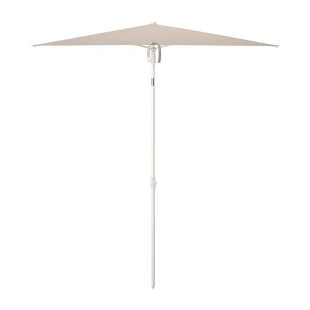 Зонт от солнца, наклонный/серо-бежевый белый 180x145 см IKEA TVETÖ ТВЕТЁ 804.806.23