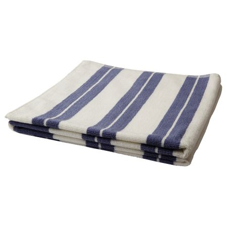 Банное полотенце КЭЛВШЁН, белый, синий (70x140 см)