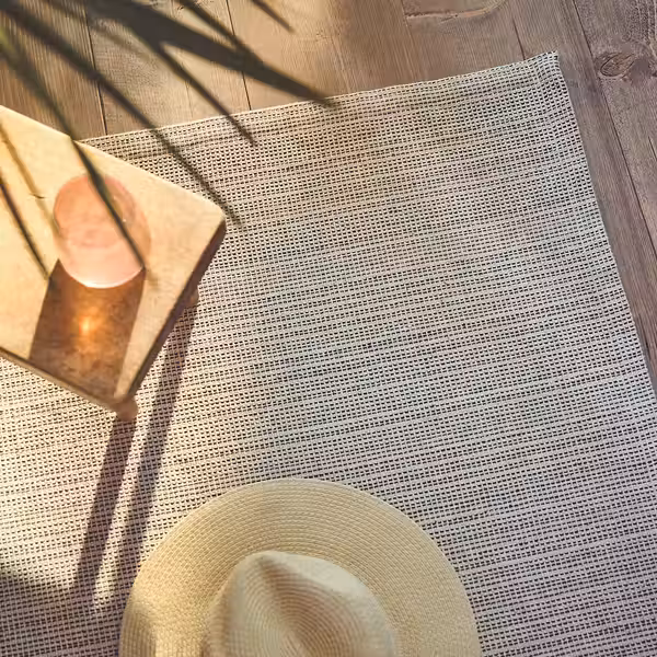 TIPHEDE Ковер, безворсовый - неокрашенный/чёрный 120x180 см - фото 2