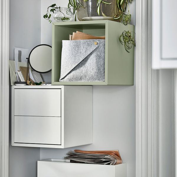 Навесной модуль, светло-зеленый 35x35x35 см IKEA EKET ЭКЕТ 294.423.71 - фото 5