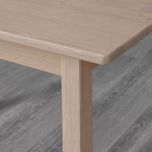 Стол детский, серо-коричневый 76x50 см IKEA SUNDVIK СУНДВИК 603.661.43 - схема-чертеж с размерами