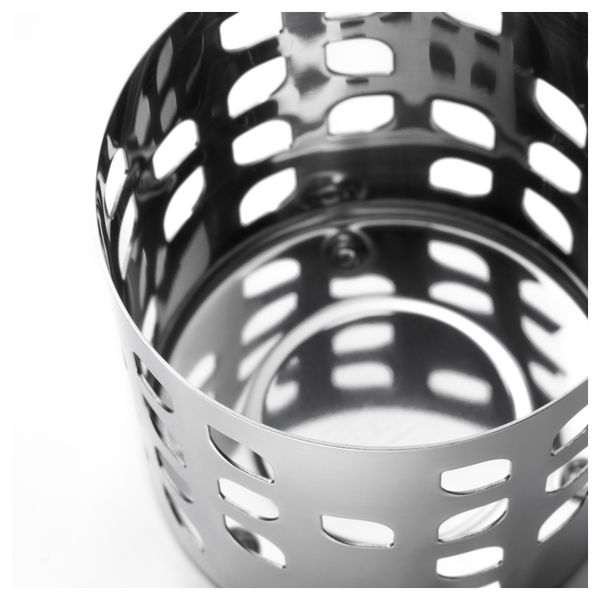 Украшение для свечи в стеклянном стакане ВАККЕРТ, нержавеющ сталь лист (8 см) - схема-чертеж с размерами