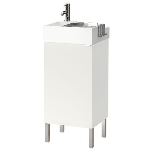 Шкаф под раковину с 1 дверцей ЛИЛЛОНГЕН, белый (40x41x92 см) - фото 1