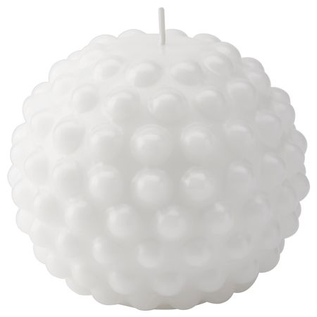 Неароматическая свеча формовая, круглой формы/белый 9 см IKEA SKÅRAD 704.700.35
