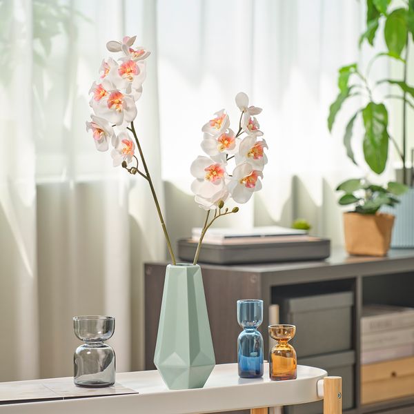 Цветок искусственный, для дома, улицы, Орхидея белый, 60 см IKEA SMYCKA СМИККА 105.871.56 - фото 2