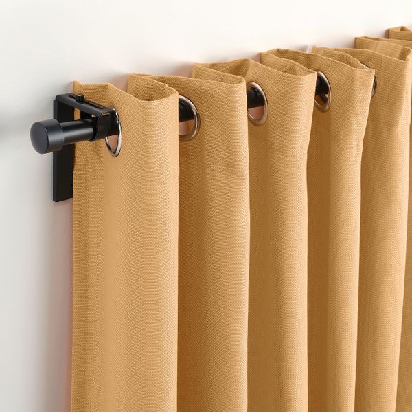 Гардины, 2 шт., желтый 145x300 см IKEA MOALINA МОАЛИНА 004.910.60 - схема-чертеж с размерами