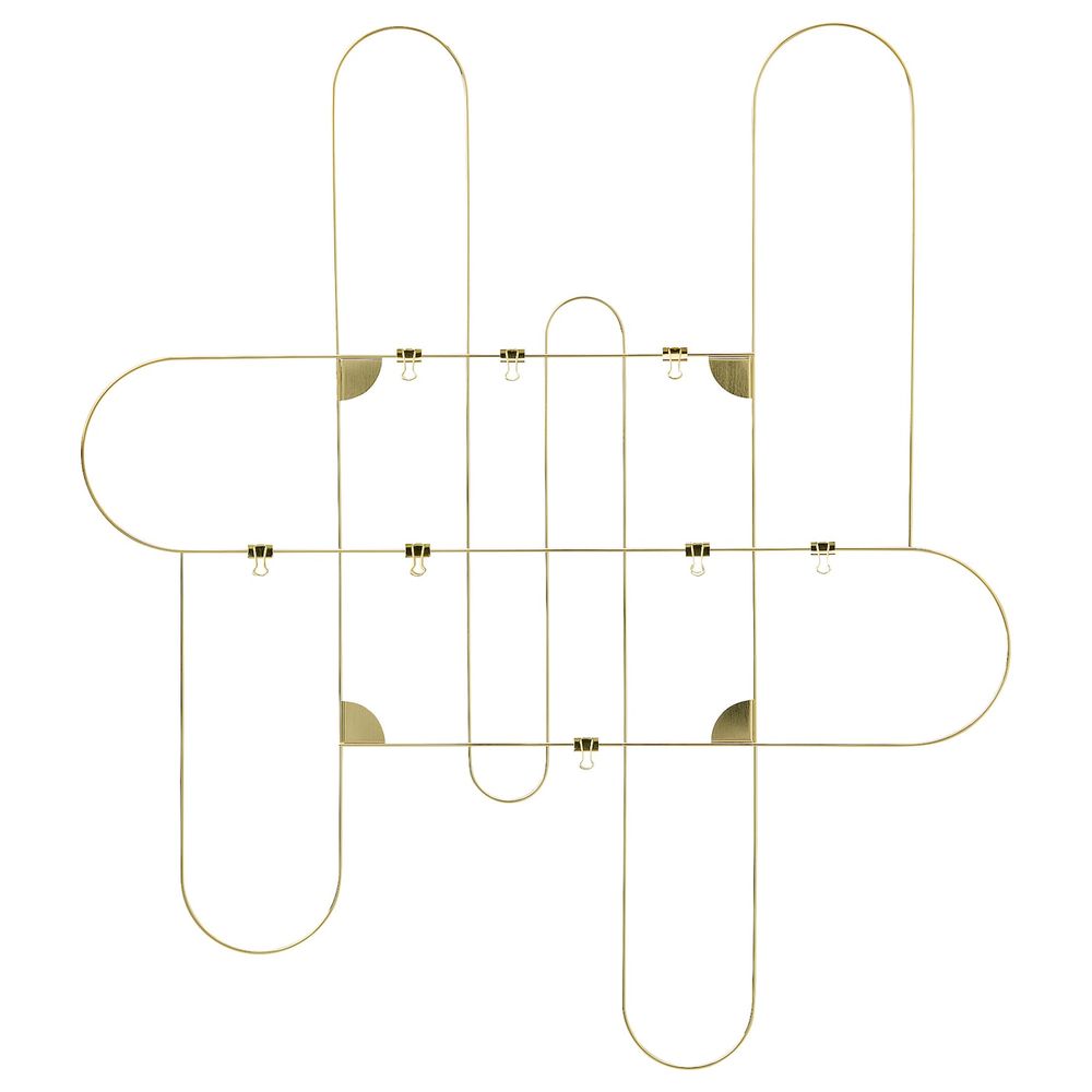 Доска для записей, с зажимами, золотой IKEA KORSMON КОРСМОН 804.962.90 - фото 1