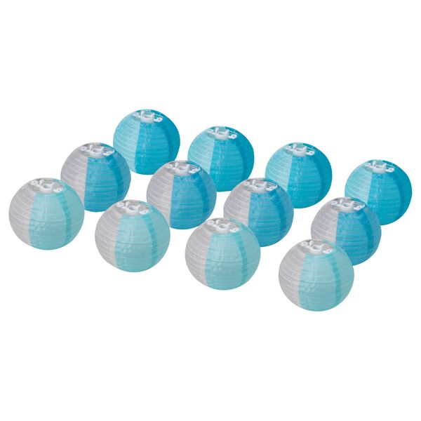 Украшение для гирлянды СОЛВИДЕН, шаровидный серый, синий - фото 3