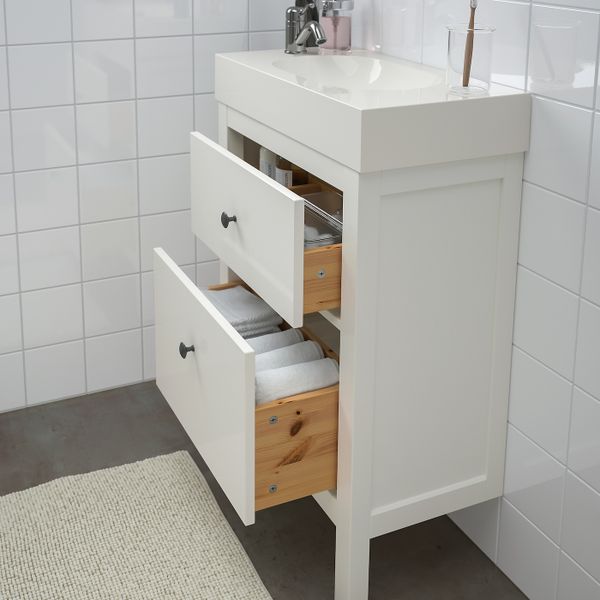 IKEA в интерьере ванной - схема-чертеж с размерами