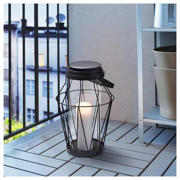 Фонарь для/формов свечи,д/дома/улицы СОММАР 2018, черный (40 см) - фото 2