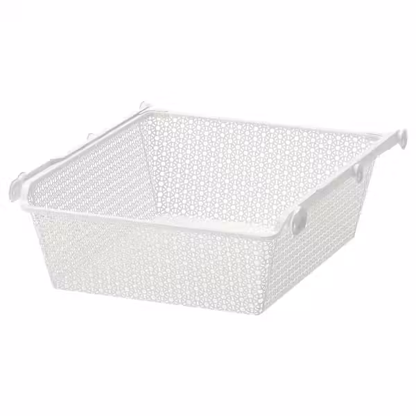 KOMPLEMENT Металлич. корзина с направляющими - белый 50x58 см - фото 1