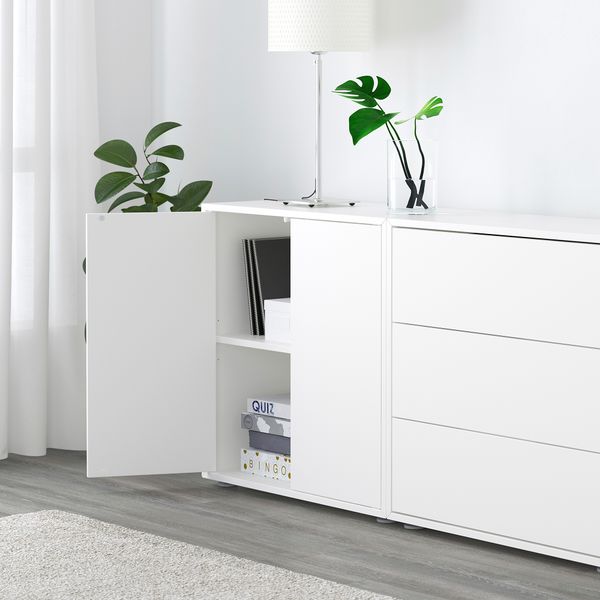 Комбинация шкафов с ножками, 280x35x72 см, белый IKEA EKET ЭКЕТ 891.894.75 - фото 4