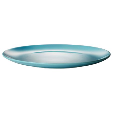 Тарелка ФЭРГРИК, фаянс, бирюзовый (27 см)
