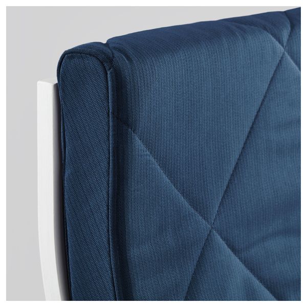 Кресло ПОЭНГ, белый, Эдум темно-синий - схема-чертеж с размерами