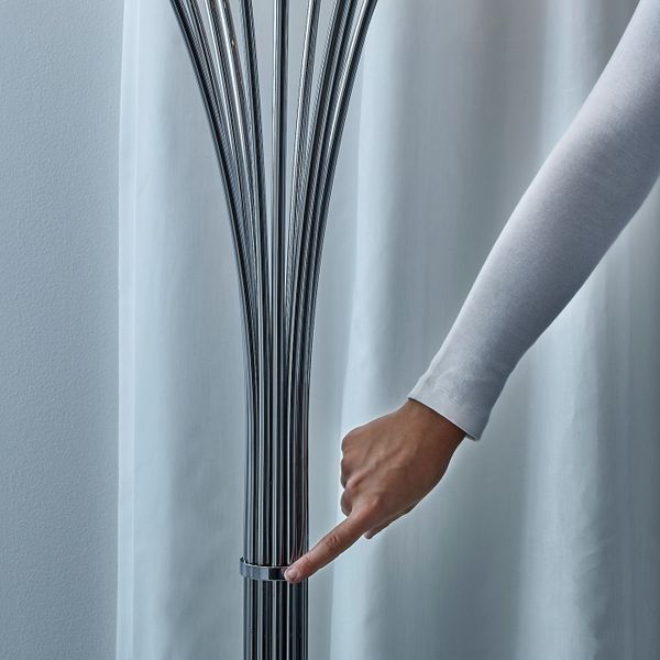 Светильник напольный, хромированный хромированный-черный IKEA ХОВНЭС 903.661.13 - фото 5