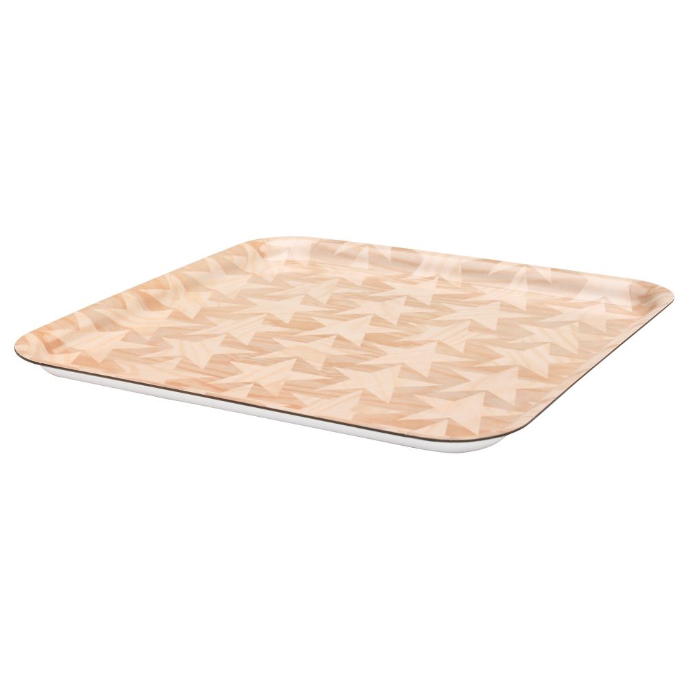 Поднос ВИНТЕР 2015, звезда, с рисунком (33x33 см) - схема-чертеж с размерами