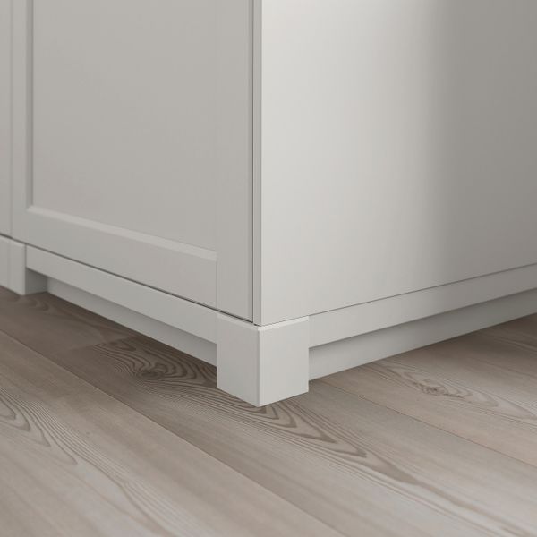 Угловая ножка для цоколя, светло-серый 8 см IKEA LERHYTTAN ЛЕРХЮТТАН 804.032.34 - фото 2