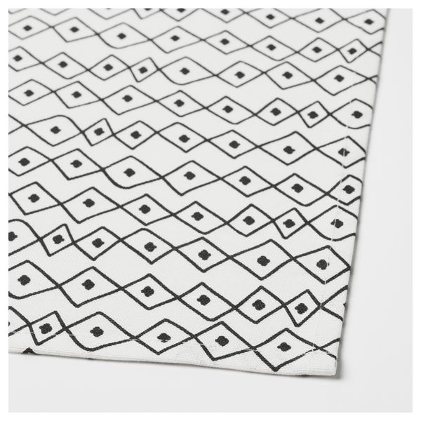 Полотенце кухонное СОММАР 2017, белый, черный (50x70 см) - схема-чертеж с размерами