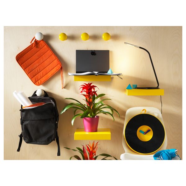 Настенные часы ПЛАДРА, черный, желтый - схема-чертеж с размерами