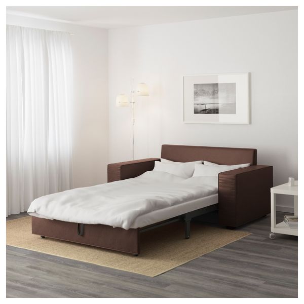 Диван-кровать 2-местная ВИЛАСУНД, Бурред темно-коричневый - фото 4