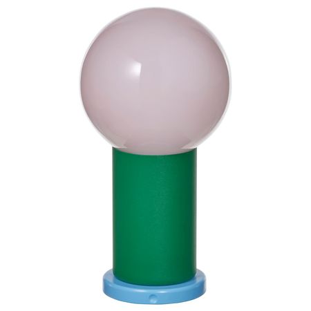 IKEA PS 2026 IKEA PS 2026 Переносная светодиодная лампа - с батарейным питанием регулируемая яркость/зеленый светло-розовый 22 см