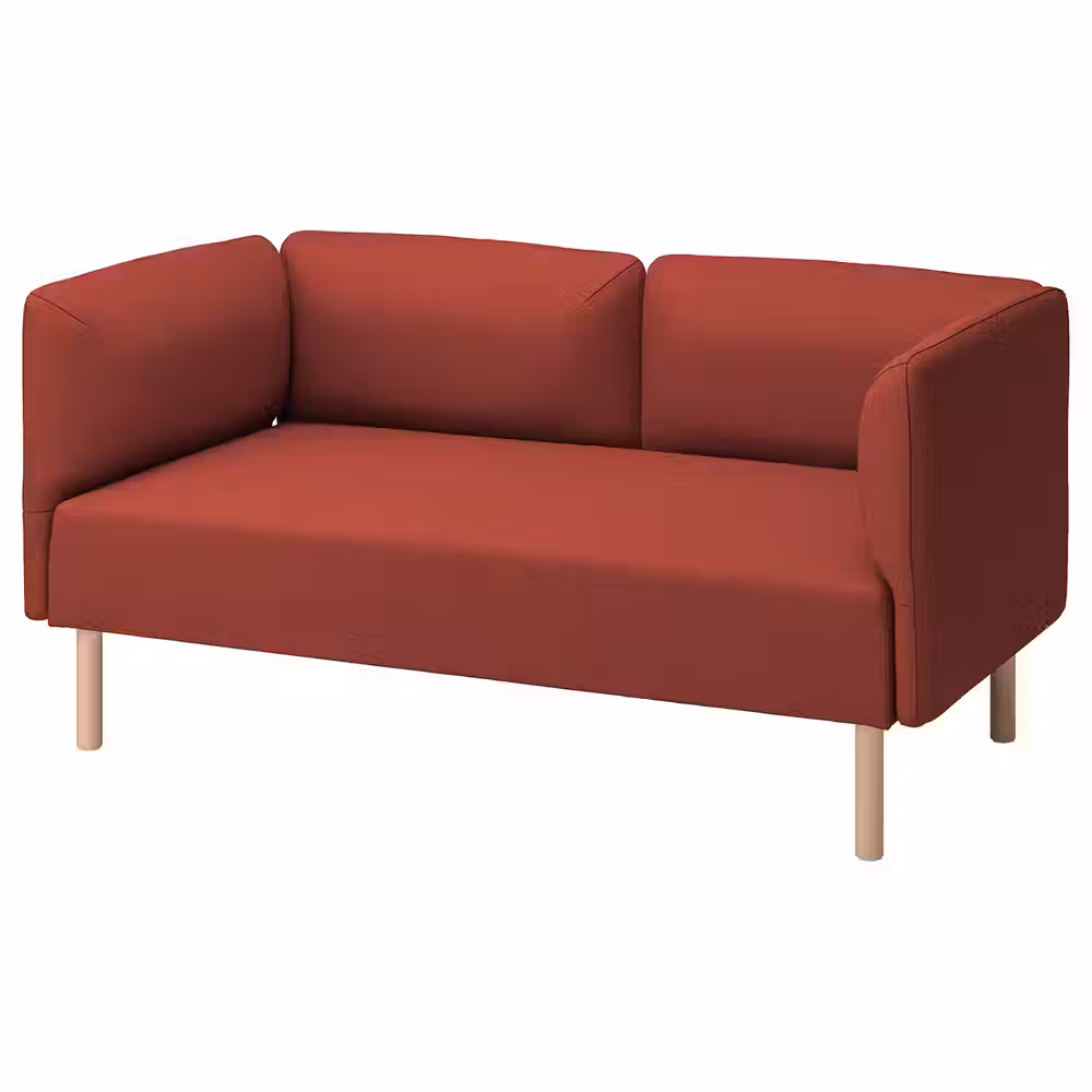 LILLEHEM 2-местный модульный диван - Gunnared/коричнево-красный дерево - фото 1
