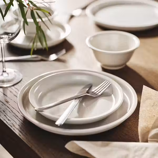 DAGGASTER ДАГГАСТЕР Тарелка - точечный/светло-бежевый 26 см - фото 2