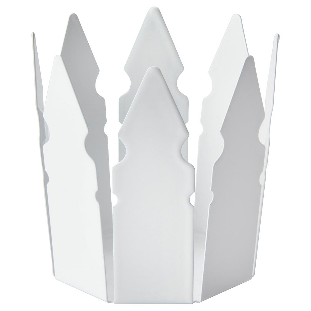 Подсвечник ВИНТЕР 2018, корона, белый (9 см) - фото 1