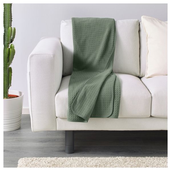 Плед ЮППЕРЛИГ, зеленый (130x170 см) - фото 3