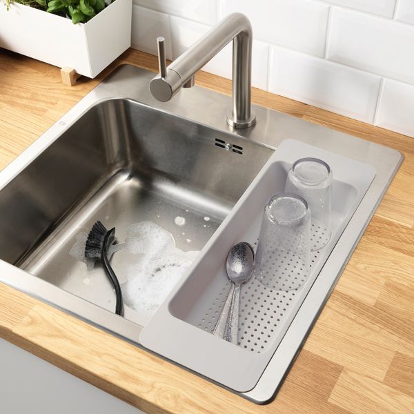 Дуршлаг, серый IKEA GRUNDVATTNET ГРУНДВАТТНЕТ 603.695.04 - фото 2