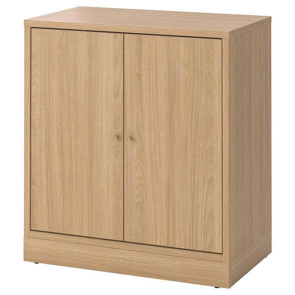 TONSTAD Шкаф с дверями - дубовый шпон 82x47x90 см - фото 1