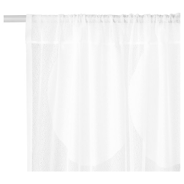 Гардины, 2 шт., белый 145x300 см IKEA NINNI TRÅD НИННИ ТРОД 702.632.29 - фото 2