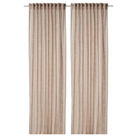 Гардины, 2 шт., бежевый 145x300 см IKEA DYTÅG ДЮТОГ 504.811.53