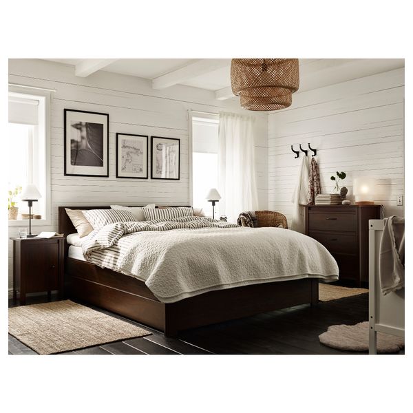 Тумба прикроватная БРУСАЛИ, коричневый (44x36 см) - фото 5