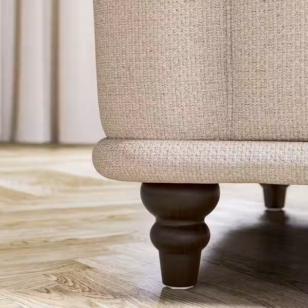 VISKAFORS 2-местный диван - Lejde светло-бежевый/коричневый - фото 6