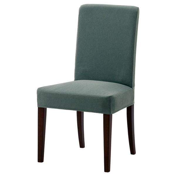 Стул ХЕНРИКСДАЛЬ, коричневый, Финнста бирюзовый - фото 1