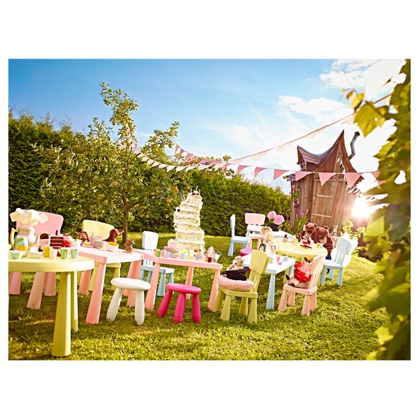 Детский стул МАММУТ, д/дома/улицы голубой, голубой - схема-чертеж с размерами