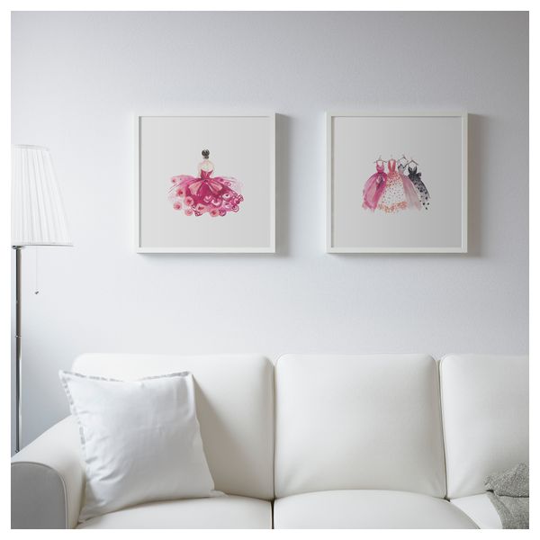 Набор постеров, 2 штуки ТВИЛЛИНГ, Сказочная принцесса (50x50 см) - схема-чертеж с размерами