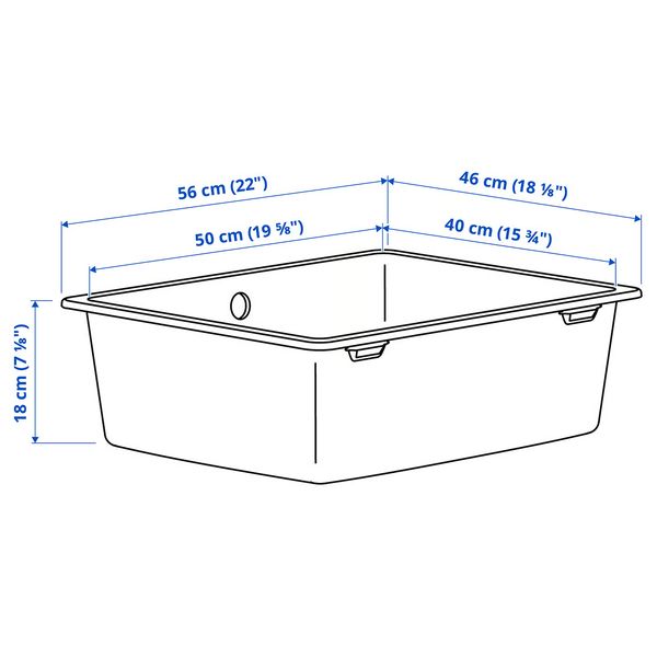 IKEA, дополнительный ракурс - схема-чертеж с размерами