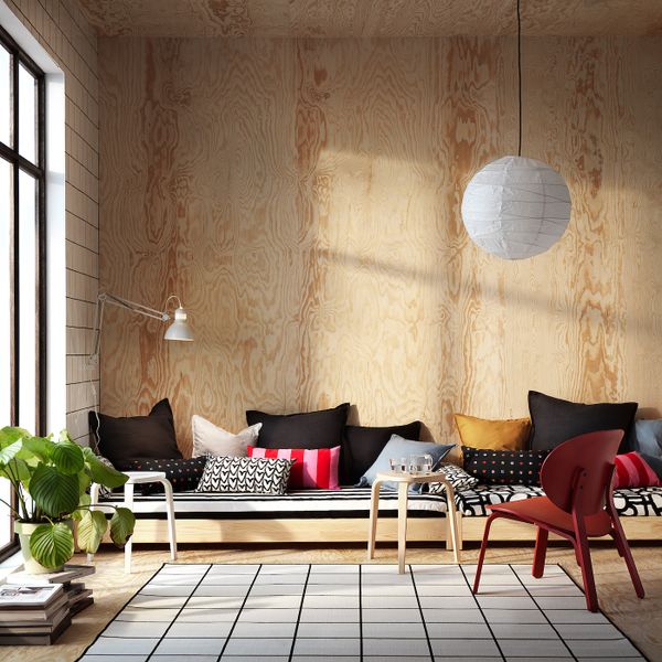 Ковер безворсовый, для/дома/улицы, черный-белый 200x200 см IKEA SVALLERUP СВАЛЛЕРУП 904.352.15 - фото 8