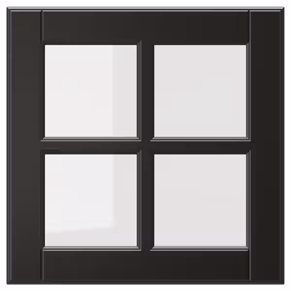 BODBYN Стеклянная дверь - чёрный 40x40 см - фото 1