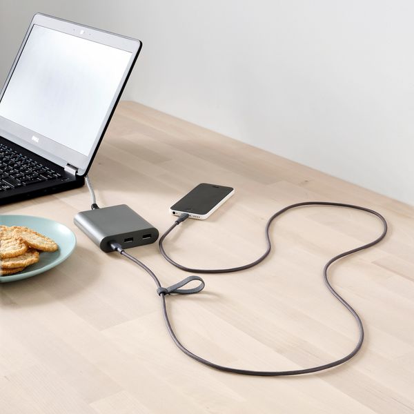 Кабель USB-C–lightning, темно-серый, 1.5 м IKEA LILLÅNGEN ЛИЛЛОНГЕНHULT ЛИЛЛЬХУЛЬТ 605.281.45 - фото 4